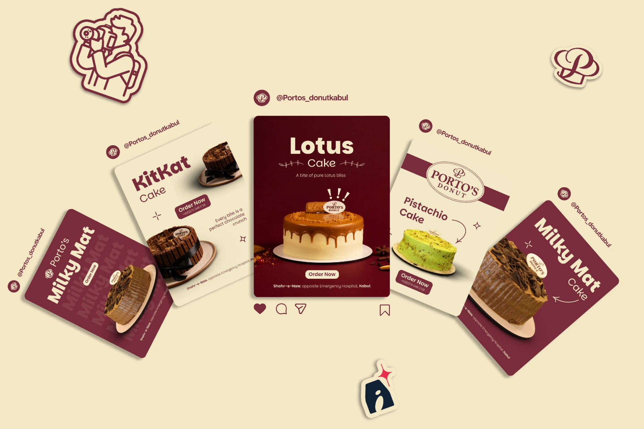 Porto’s cake campaign overview