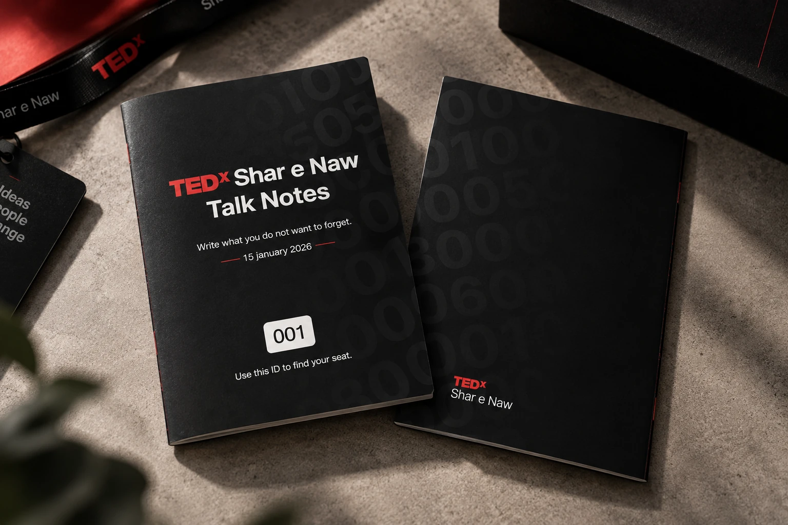 TEDx talk-notes covers